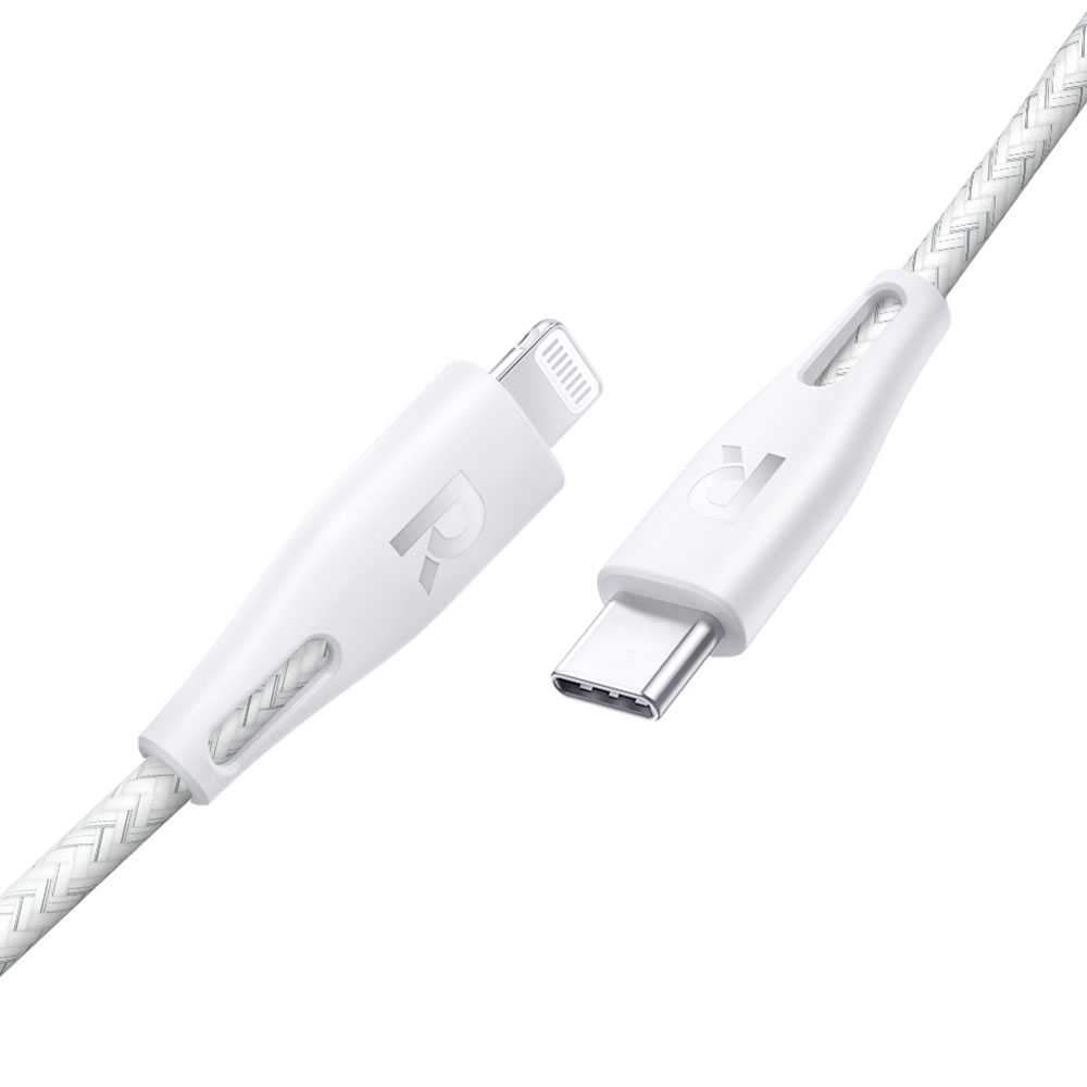 Ravpower Nylon Braided Type-C To Lightning Cable 1.2m - White